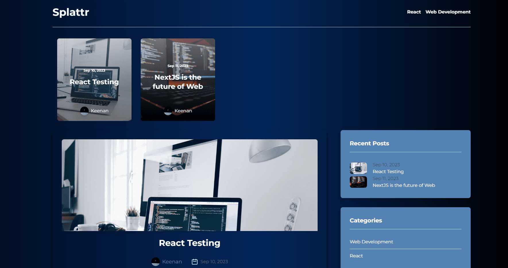 blog app